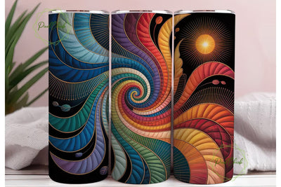 Quilted Spiral Abstract 20oz Tumbler Sublimation PixelChick 