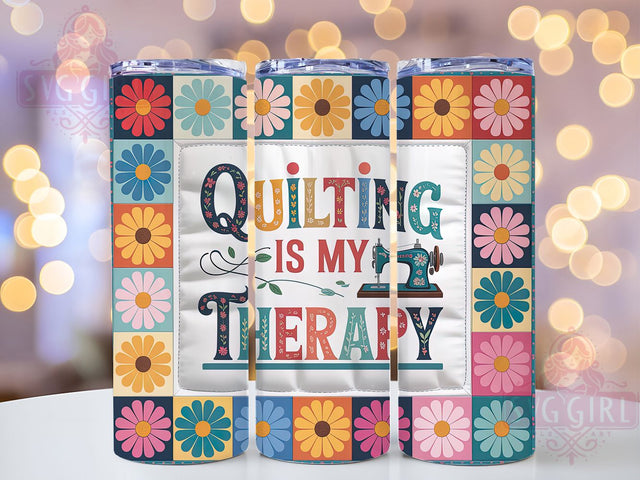 Quilting Patchwork Sewing Lover Tumbler, Sewing Lover Cup, Patchwork Wrap, 20Oz Sublimation Design, Quilter Gift Drinkware, Craft Hobby Tumbler, Sewing Room Mug Sublimation SvggirlplusArt 