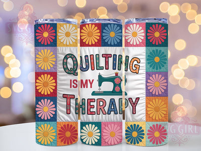 Quilting Patchwork Sewing Lover Tumbler, Sewing Lover Cup, Patchwork Wrap, 20Oz Sublimation Design, Quilter Gift Drinkware, Craft Hobby Tumbler, Sewing Room Mug Sublimation SvggirlplusArt 