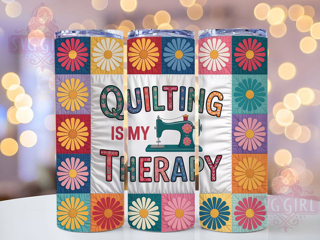 Quilting Patchwork Sewing Lover Tumbler, Sewing Lover Cup, Patchwork Wrap, 20Oz Sublimation Design, Quilter Gift Drinkware, Craft Hobby Tumbler, Sewing Room Mug Sublimation SvggirlplusArt 