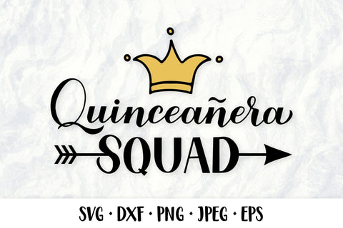Quinceanera squad SVG. 15th birthday shirt design SVG LaBelezoka 