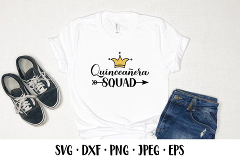 Quinceanera squad SVG. 15th birthday shirt design SVG LaBelezoka 