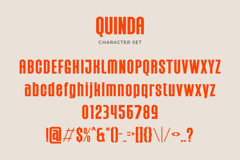 Quinda - Modern Condensed Sans Serif Font studioalmeera 