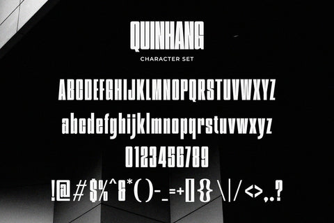 Quinhang - Modern Condensed Sans Serif Font studioalmeera 