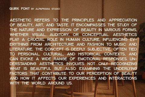 Quirk - Sans Serif Font Alpaprana Studio 