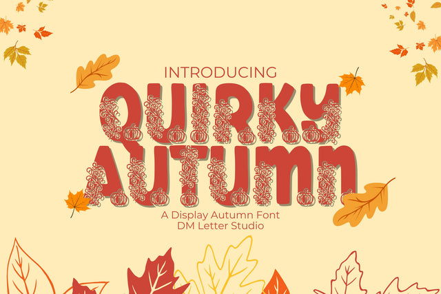 Quirky Autumn Font Dm Letter Studio 