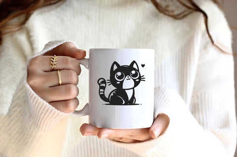 Quirky black cat svg bundle SVG Rupkotha 