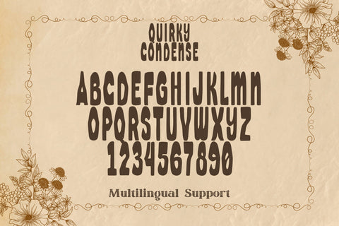 Quirky Condense Font Dm Letter Studio 