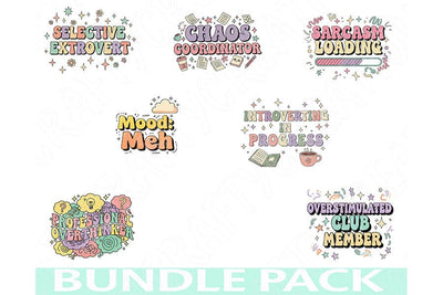 Quirky Humor Png Bundle, Funny Sayings Clipart, Sarcasm & Meme Quotes, Witty Typography Pngs, Digital Humor Art, Funny Sublimation Designs SVG TiffsCraftyCreations 
