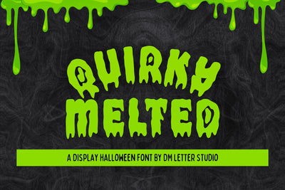 Quirky Melted Font Dm Letter Studio 