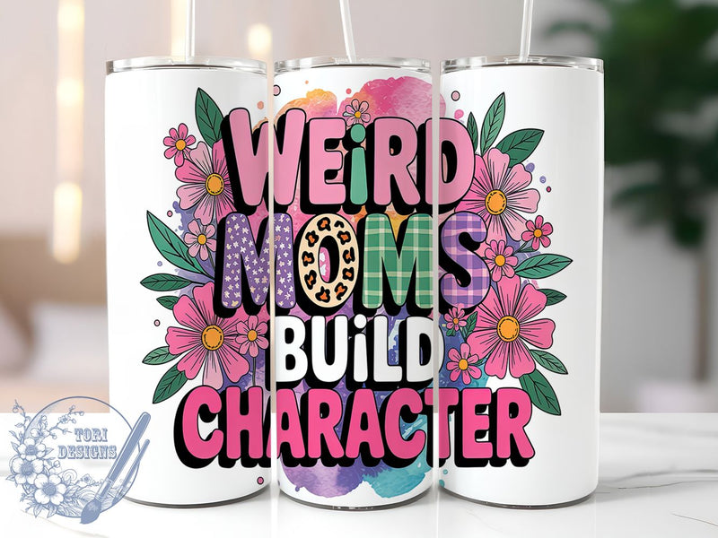 Quirky Mom Life 20oz Tumbler Wrap, Funny Mom Wrap, Mom Life Tumbler, Character Building Gift, 20oz Tumbler Design, Sublimation Wrap Mom, Quirky Mom Gift Sublimation ToriDesigns 