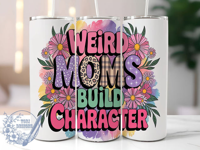 Quirky Mom Life 20oz Tumbler Wrap, Funny Mom Wrap, Mom Life Tumbler, Character Building Gift, 20oz Tumbler Design, Sublimation Wrap Mom, Quirky Mom Gift Sublimation ToriDesigns 