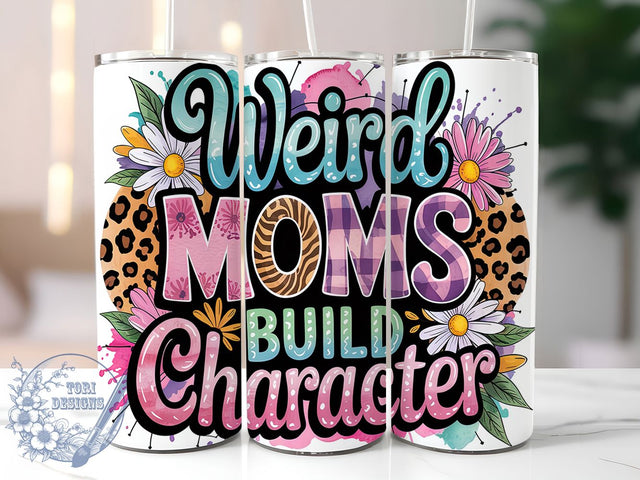 Quirky Mom Life 20oz Tumbler Wrap, Funny Mom Wrap, Mom Life Tumbler, Character Building Gift, 20oz Tumbler Design, Sublimation Wrap Mom, Quirky Mom Gift Sublimation ToriDesigns 