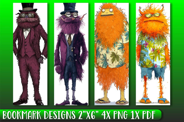 Quirky Monster Printable Design Sublimation afrosvg 