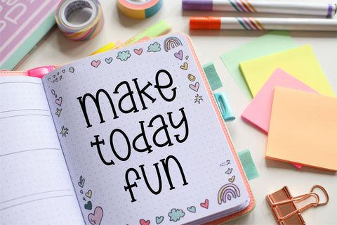 Quirky Pop Cute Playful Handwritten Font Font TonisArtStudio 