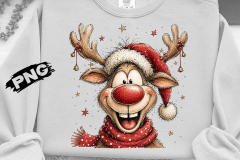 Quirky reindeer Png SVG DesignDestine 