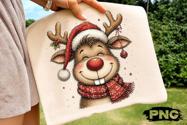 Quirky reindeer Png SVG DesignDestine 