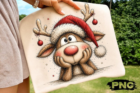 Quirky reindeer Png SVG DesignDestine 