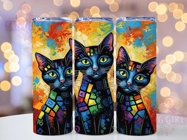 Quirky Stooges Cat Whiskers Tumbler Wrap, Stooges Cat Design, Funny Cat Tumbler, 20oz Cat Wrap, Whisker Art PNG, Cat Lover Gift, Quirky Cat Sublimation Sublimation SvggirlplusArt 