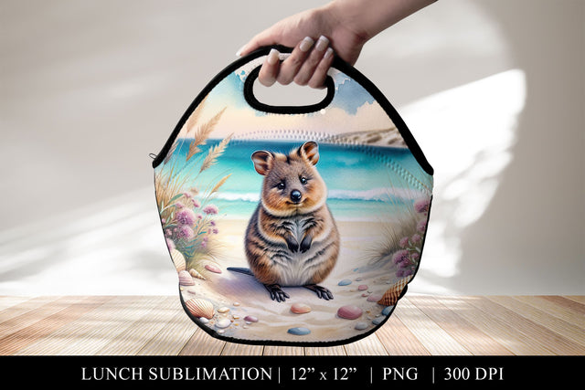 Quokka Beach Lunch Bag Design Sublimation BijouBay 