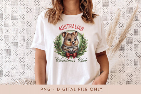 Quokka Coquette Christmas Club PNG Sublimation BijouBay 