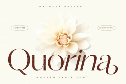 Quorina - Modern Serif Font Font Letterena Studios 