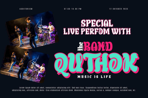 Qutcoy - Display Font Font twinletter 