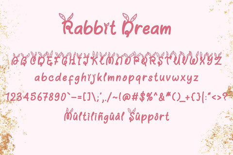 Rabbit Dream Font Prasetya Letter 