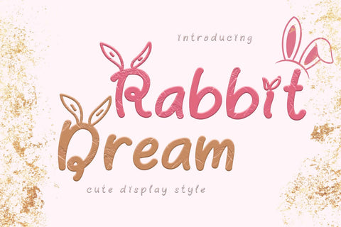 Rabbit Dream Font Prasetya Letter 