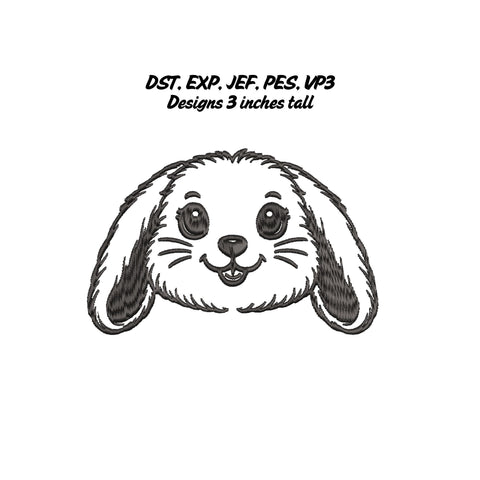 Rabbit Embroidery File Set Embroidery/Applique DESIGNS Stitched Haus 