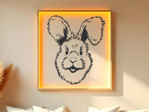 Rabbit SVG, bunny svg, angora rabbit Breed, hare, cute animal, face, farm, clipart, vector SVG DesignDestine 