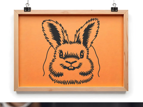 Rabbit SVG, bunny svg, angora rabbit Breed, hare, cute animal, face, farm, clipart, vector SVG DesignDestine 