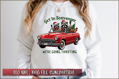 Raccoon Christmas Sublimation Bundle Sublimation Shetara Begum 