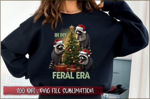 Raccoon Christmas Sublimation Bundle Sublimation Shetara Begum 