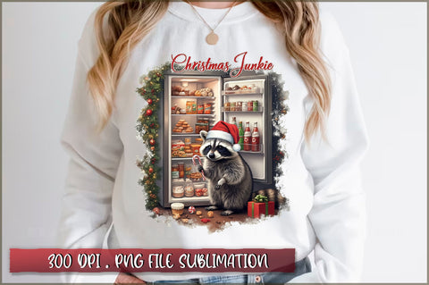 Raccoon Christmas Sublimation Bundle Sublimation Shetara Begum 