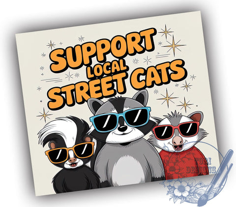 Raccoon Design, Funny Tumbler, Retro Style, PNG File, Sublimation Art, Animal Lover Gift, Quirky Decor, Digital Download Sublimation ToriDesigns 