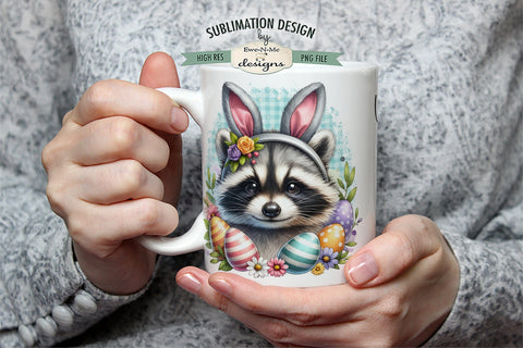 Raccoon Easter You Are Some Bunny Special Sublimation Mug Design Sublimation Ewe-N-Me Designs 