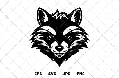 Raccoon Mascot Graphics - JPG, SVG, PNG, EPS - Digital Download with Commercial License for Cricut, Silhouette, Scan N Cut Crafting SVG Loveleen Kaur 