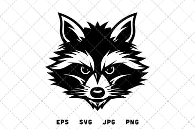 Raccoon Mascot Graphics - JPG, SVG, PNG, EPS - Digital Download with Commercial License for Cricut, Silhouette, Scan N Cut Crafting SVG Loveleen Kaur 