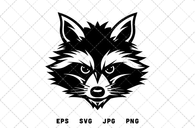 Raccoon Mascot Graphics - JPG, SVG, PNG, EPS - Digital Download with Commercial License for Cricut, Silhouette, Scan N Cut Crafting SVG Loveleen Kaur 