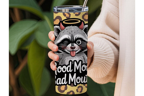 Raccoon Mom 20oz Tumbler Design Sublimation DesignSVG 
