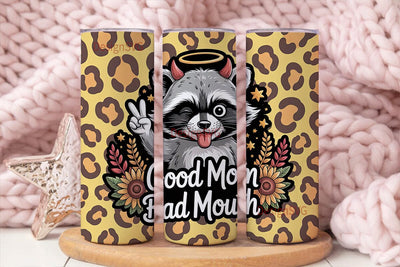 Raccoon Mom 20oz Tumbler Design Sublimation DesignSVG 