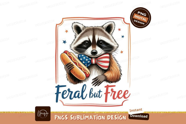 Raccoon patriotic hotdog bow tie image Sublimation Designangry 