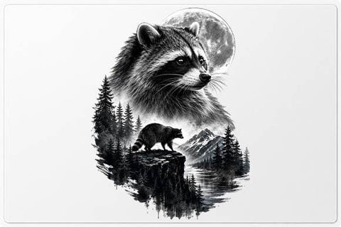 Raccoon PNG Forest Wildlife Sublimation Design SVG BillahCrafts 