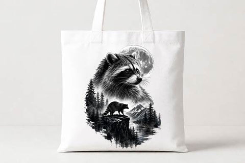 Raccoon PNG Forest Wildlife Sublimation Design SVG BillahCrafts 