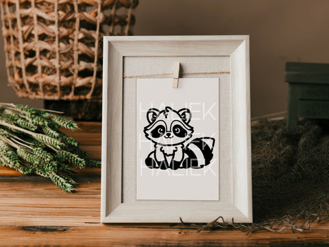 Raccoon SVG Design Set SVG HalieKStudio 