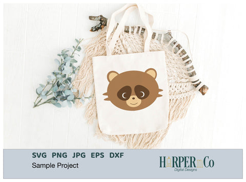 Raccoon SVG PNG Cut EPS File SVG HarperNCo 