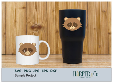 Raccoon SVG PNG Cut EPS File SVG HarperNCo 