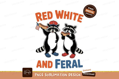 Raccoons eating hot dogs wearing crocs image Sublimation Designangry 