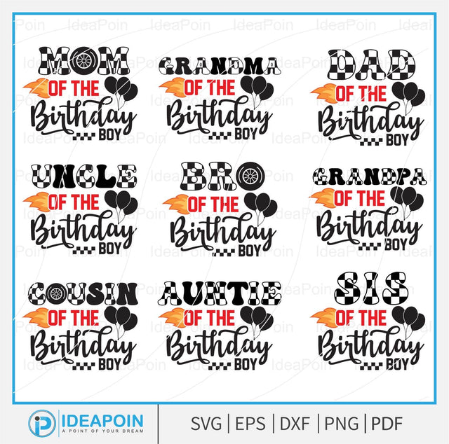 Race Birthday family Bundle svg, Fast Birthday Dad, Race Family SVG, Fast Birthday Uncle PNG, Two Fast Birthday Racer, Fast Birthday Mom SVG Dinvect 